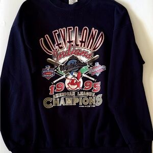 Tultex Crewneck Sweater Indians Vintage 1995- Navy
Playoff Games